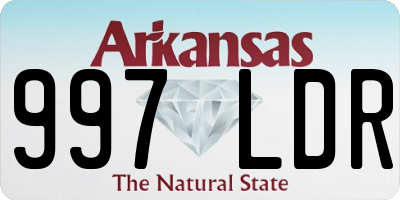 AR license plate 997LDR