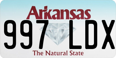 AR license plate 997LDX