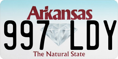 AR license plate 997LDY