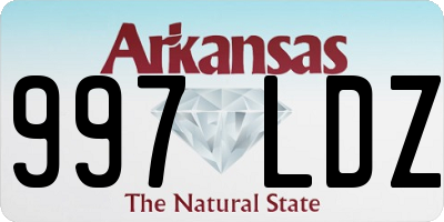 AR license plate 997LDZ
