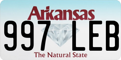 AR license plate 997LEB