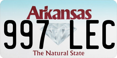 AR license plate 997LEC