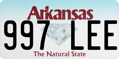 AR license plate 997LEE