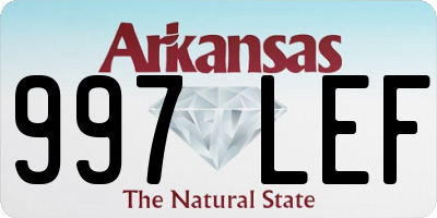 AR license plate 997LEF