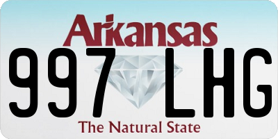 AR license plate 997LHG