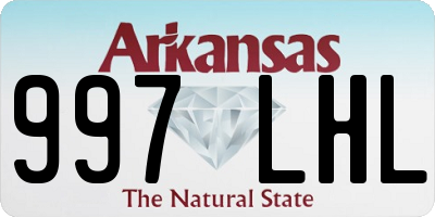 AR license plate 997LHL