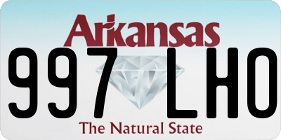 AR license plate 997LHO