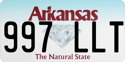 AR license plate 997LLT