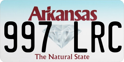 AR license plate 997LRC