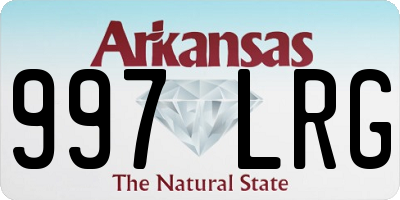 AR license plate 997LRG