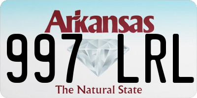 AR license plate 997LRL