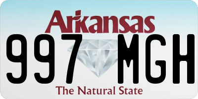 AR license plate 997MGH