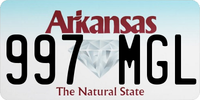 AR license plate 997MGL