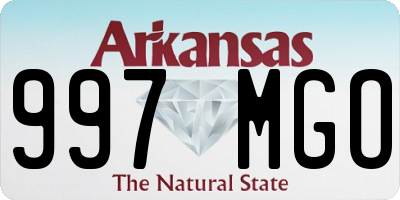 AR license plate 997MGO