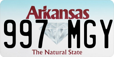 AR license plate 997MGY