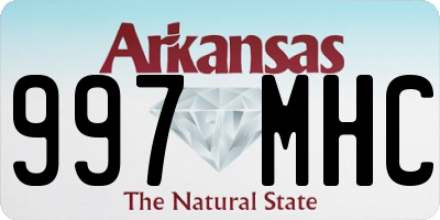 AR license plate 997MHC
