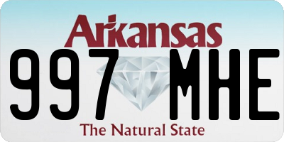 AR license plate 997MHE