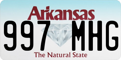 AR license plate 997MHG