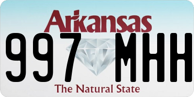 AR license plate 997MHH