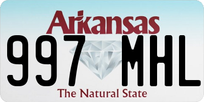 AR license plate 997MHL