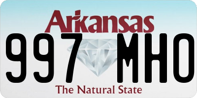 AR license plate 997MHO