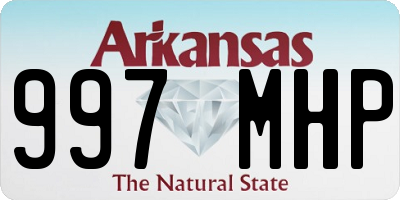 AR license plate 997MHP