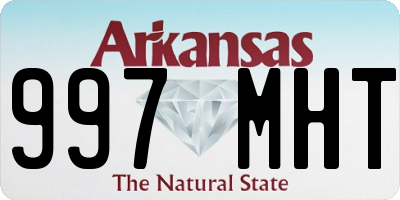 AR license plate 997MHT