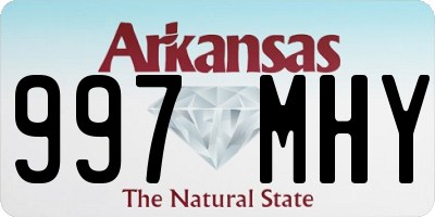 AR license plate 997MHY