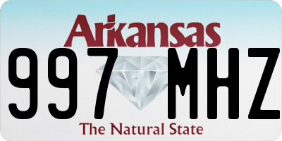 AR license plate 997MHZ