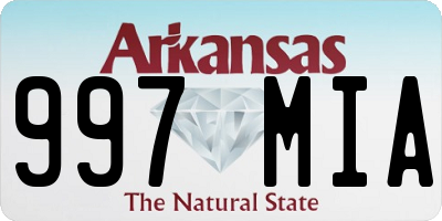 AR license plate 997MIA