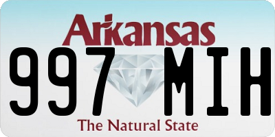 AR license plate 997MIH