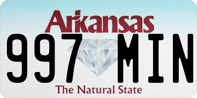 AR license plate 997MIN