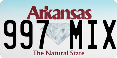 AR license plate 997MIX