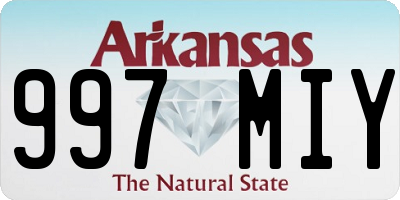 AR license plate 997MIY