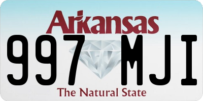 AR license plate 997MJI