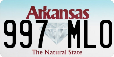 AR license plate 997MLO