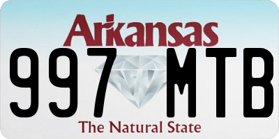 AR license plate 997MTB