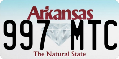 AR license plate 997MTC