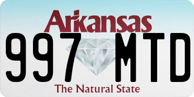 AR license plate 997MTD