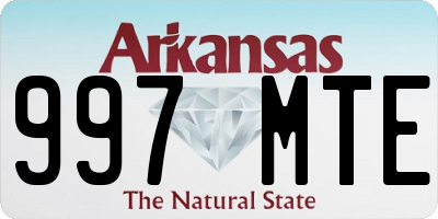 AR license plate 997MTE