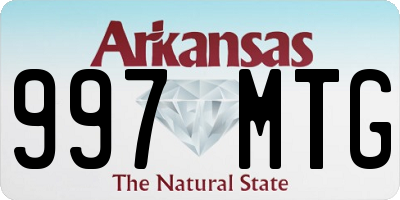 AR license plate 997MTG