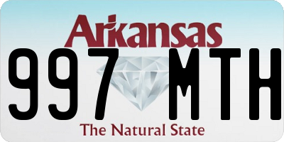 AR license plate 997MTH