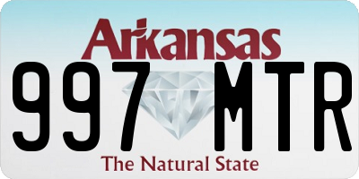 AR license plate 997MTR