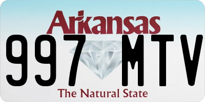 AR license plate 997MTV