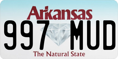 AR license plate 997MUD