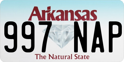 AR license plate 997NAP