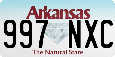 AR license plate 997NXC