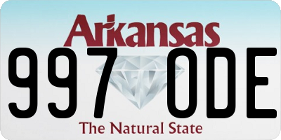 AR license plate 997ODE
