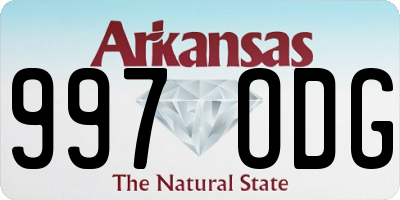 AR license plate 997ODG