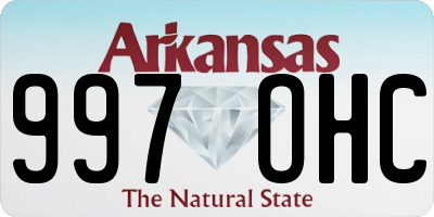AR license plate 997OHC
